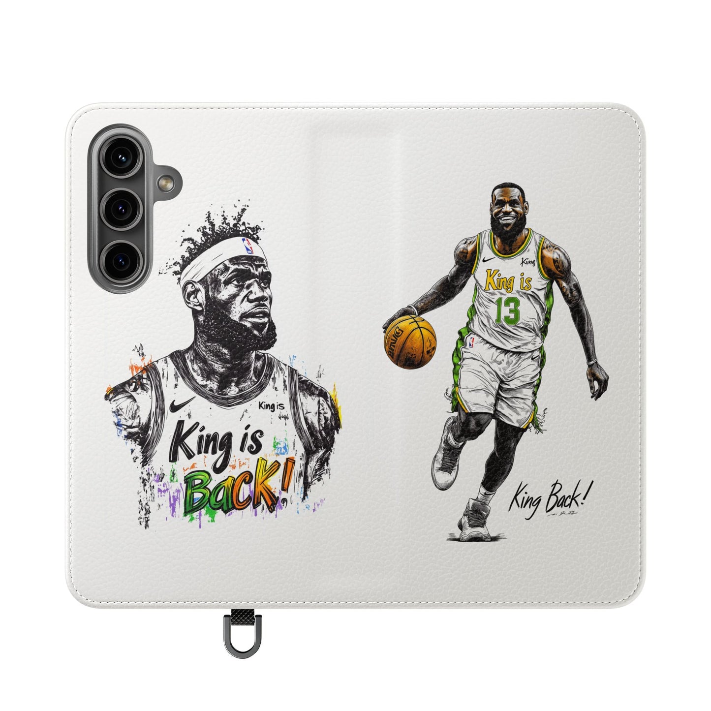 Phone Case, NBA LeBron James King is Back Phone Cover, Durable Case, Gift for Him, Athletic Accessories, Basketball Fans, Sports Phone Case,