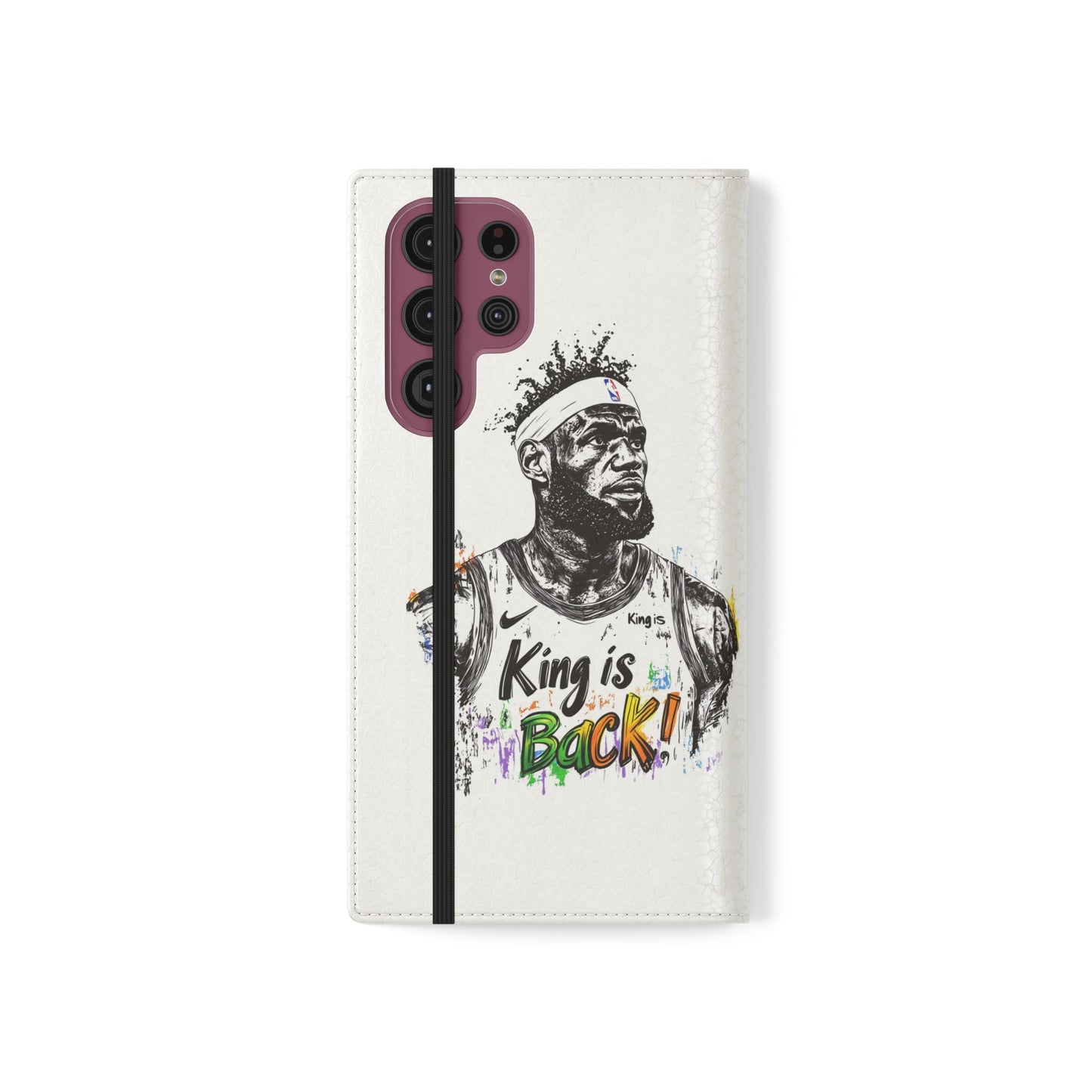 Phone Case, NBA LeBron James King is Back Phone Cover, Durable Case, Gift for Him, Athletic Accessories, Basketball Fans, Sports Phone Case,