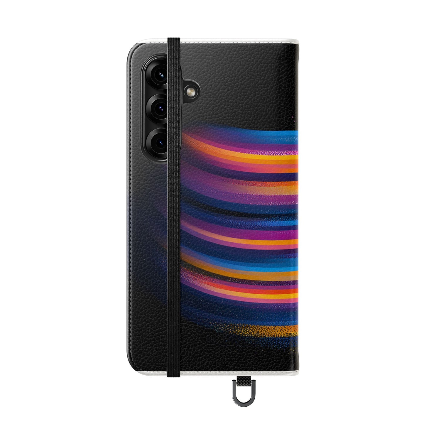 Rainbow Astronaut Flip Wallet Phone Case - Colorful Space Art Cover for iPhone 16 15 14 13 12 11 Pro Max & Samsung Galaxy S series