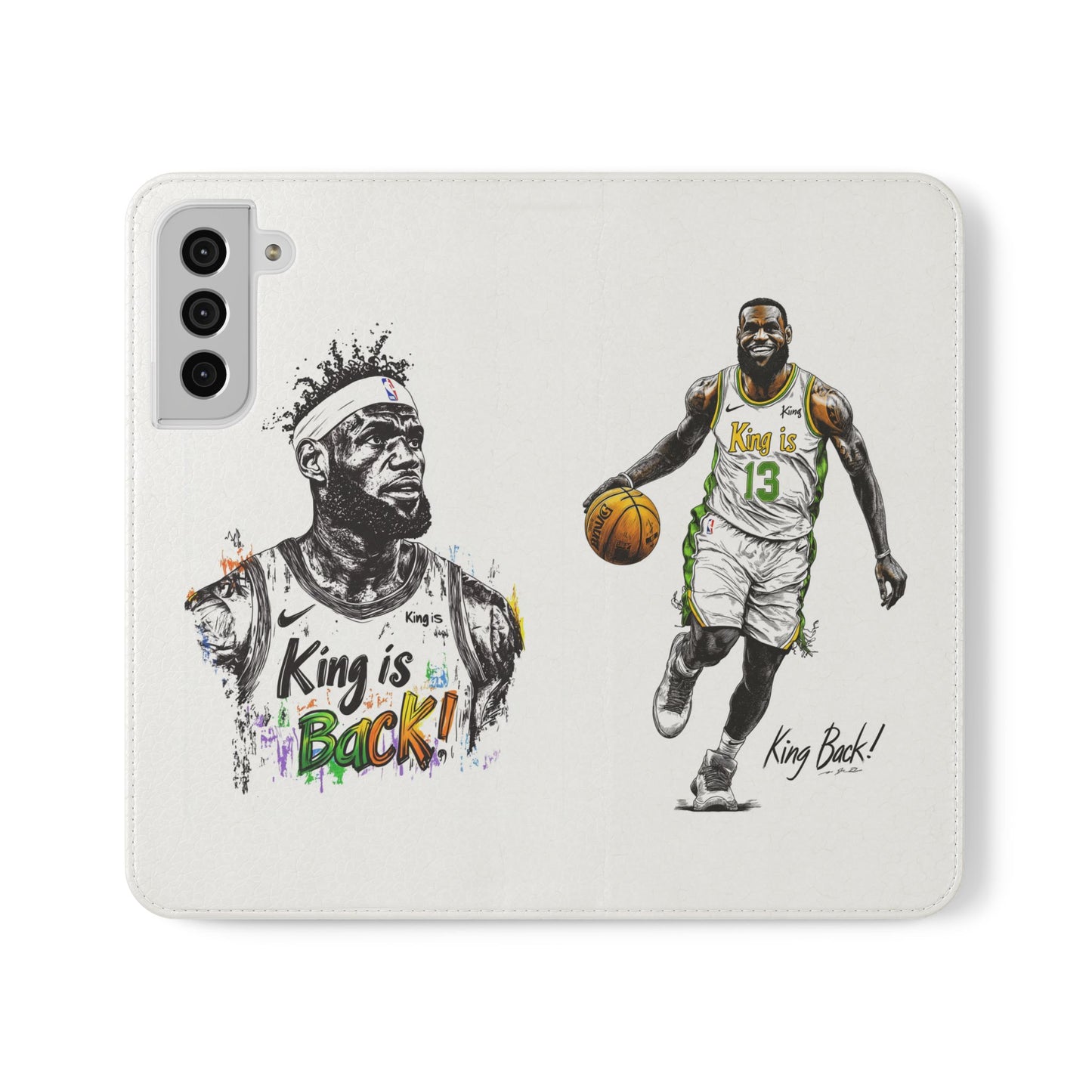 Phone Case, NBA LeBron James King is Back Phone Cover, Durable Case, Gift for Him, Athletic Accessories, Basketball Fans, Sports Phone Case,