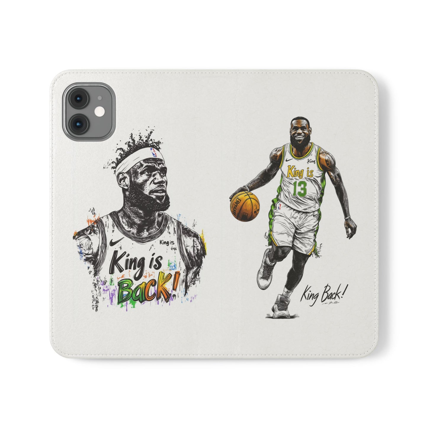 Phone Case, NBA LeBron James King is Back Phone Cover, Durable Case, Gift for Him, Athletic Accessories, Basketball Fans, Sports Phone Case,