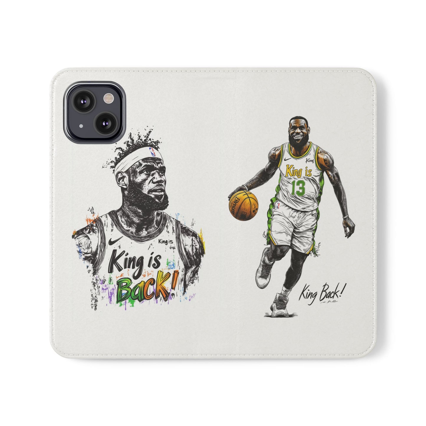 Phone Case, NBA LeBron James King is Back Phone Cover, Durable Case, Gift for Him, Athletic Accessories, Basketball Fans, Sports Phone Case,