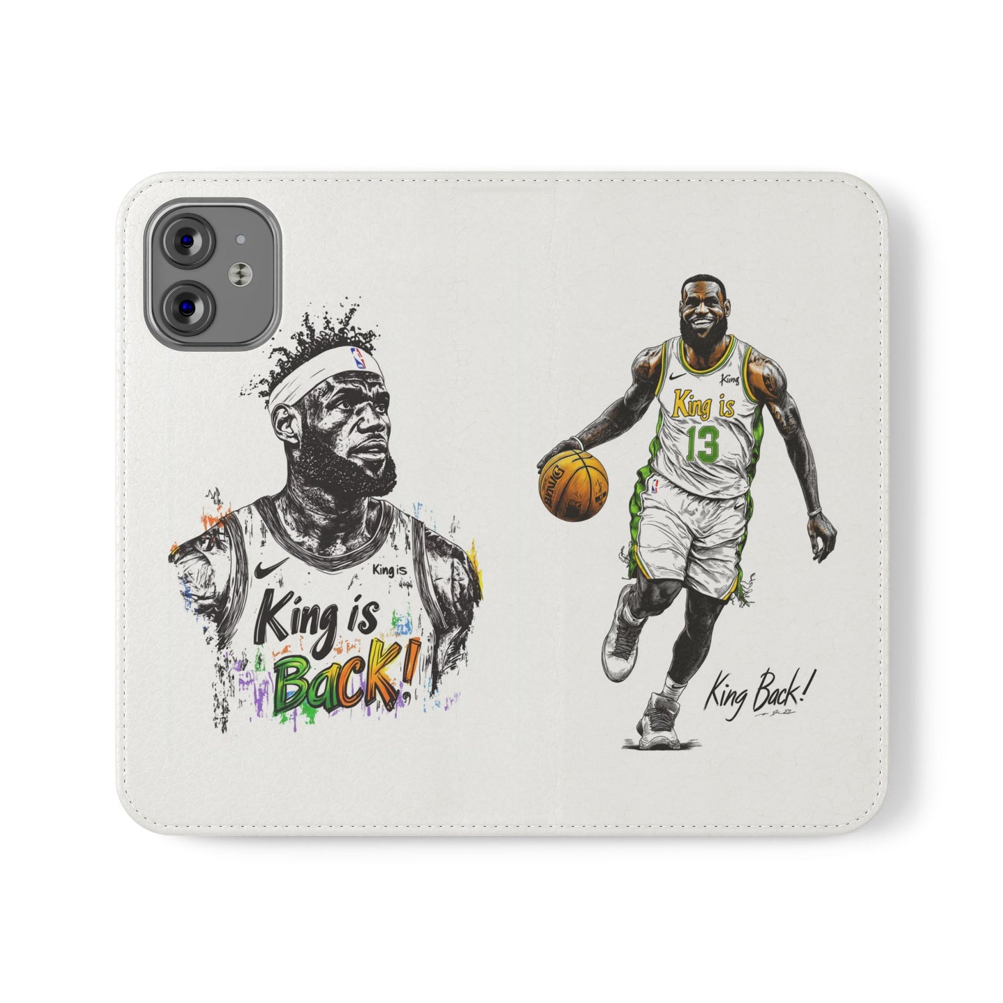 Phone Case, NBA LeBron James King is Back Phone Cover, Durable Case, Gift for Him, Athletic Accessories, Basketball Fans, Sports Phone Case,