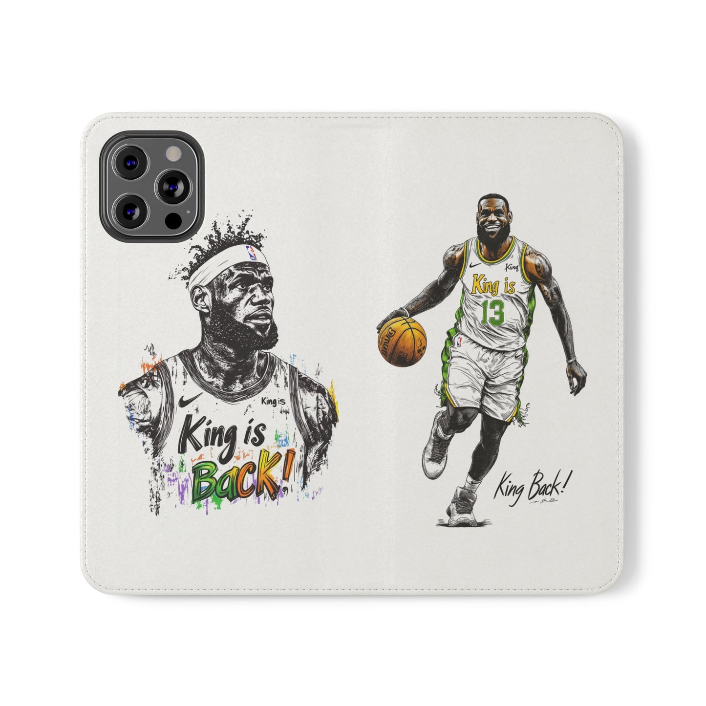 Phone Case, NBA LeBron James King is Back Phone Cover, Durable Case, Gift for Him, Athletic Accessories, Basketball Fans, Sports Phone Case,