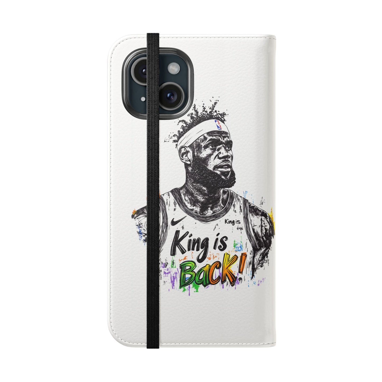 Phone Case, NBA LeBron James King is Back Phone Cover, Durable Case, Gift for Him, Athletic Accessories, Basketball Fans, Sports Phone Case,