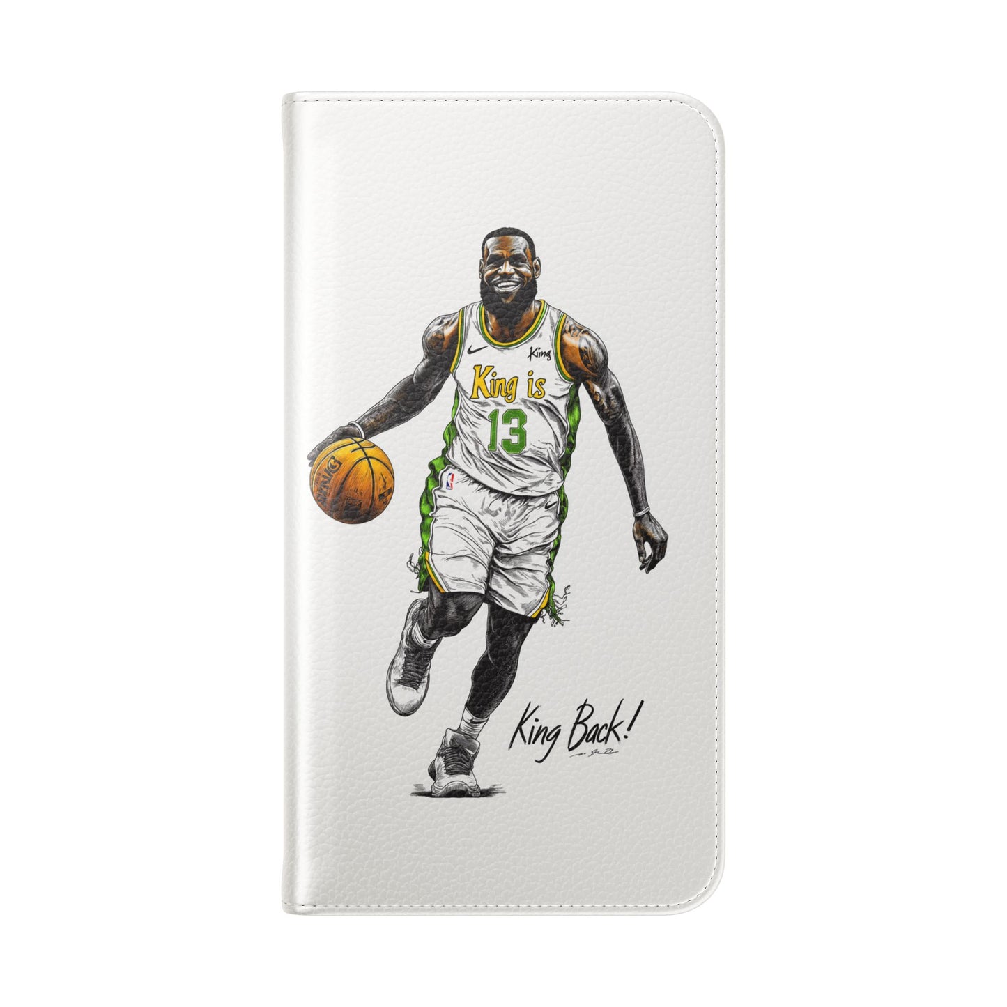 Phone Case, NBA LeBron James King is Back Phone Cover, Durable Case, Gift for Him, Athletic Accessories, Basketball Fans, Sports Phone Case,