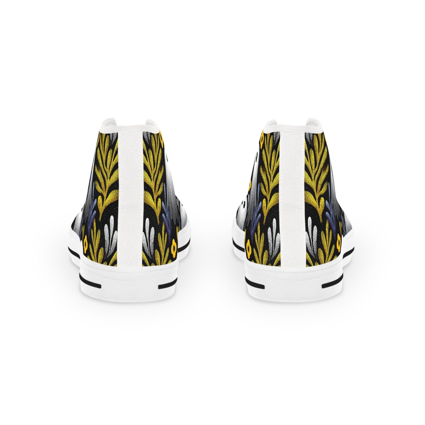 Unique Gift for Halloween, Ghost Canvas Sneakers High Tops|Halloween Gift for Libra & Pisces