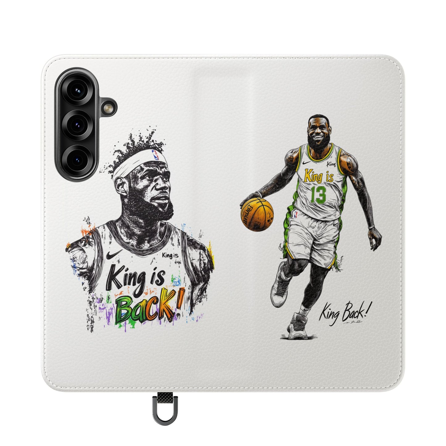 Phone Case, NBA LeBron James King is Back Phone Cover, Durable Case, Gift for Him, Athletic Accessories, Basketball Fans, Sports Phone Case,