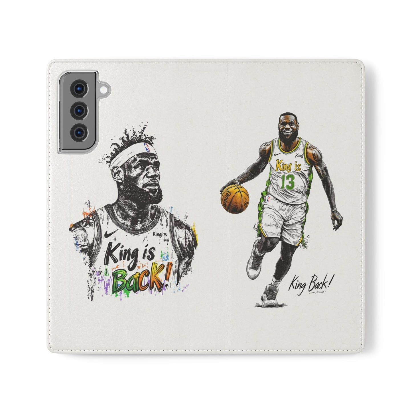 Phone Case, NBA LeBron James King is Back Phone Cover, Durable Case, Gift for Him, Athletic Accessories, Basketball Fans, Sports Phone Case,
