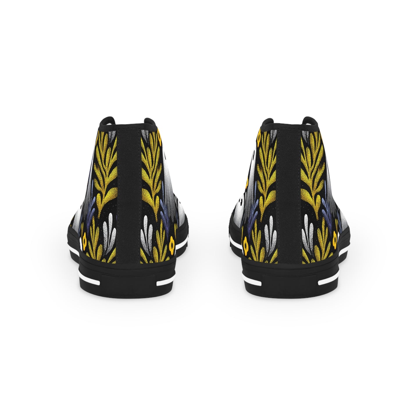Unique Gift for Halloween, Ghost Canvas Sneakers High Tops|Halloween Gift for Libra & Pisces