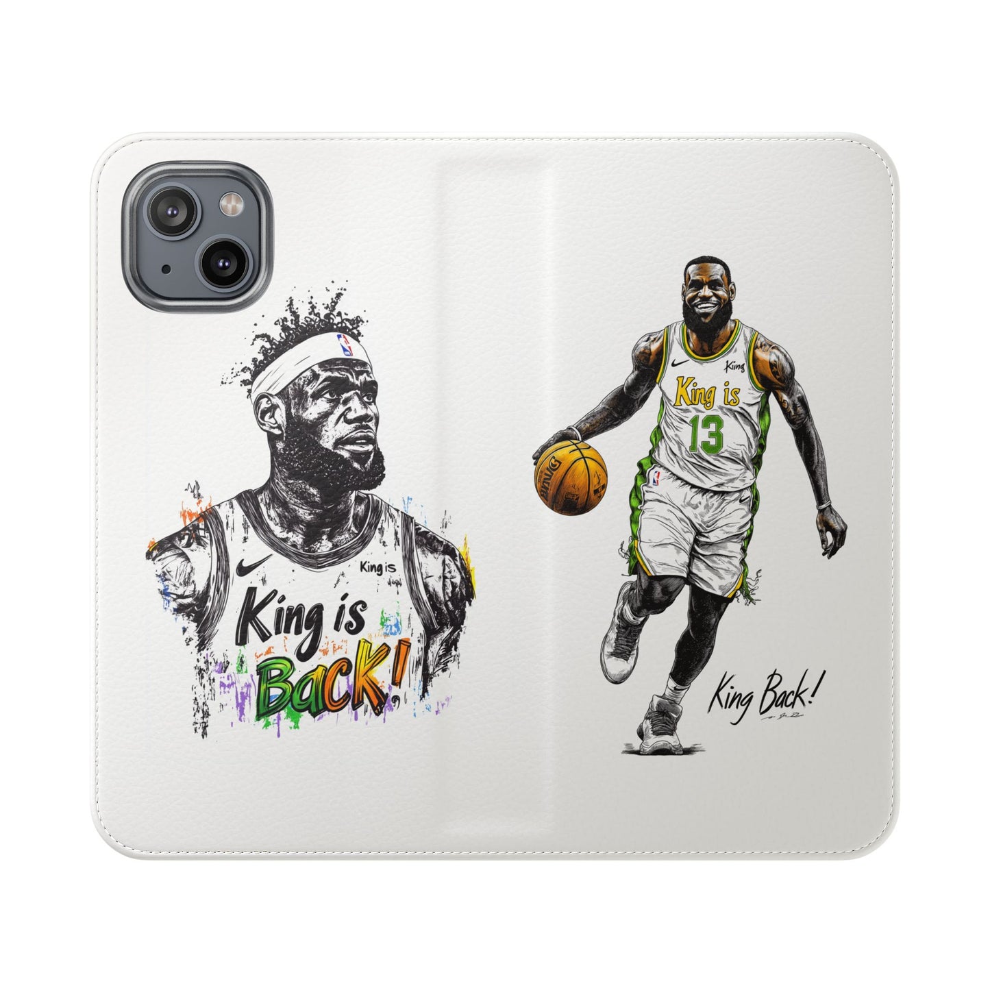 Phone Case, NBA LeBron James King is Back Phone Cover, Durable Case, Gift for Him, Athletic Accessories, Basketball Fans, Sports Phone Case,
