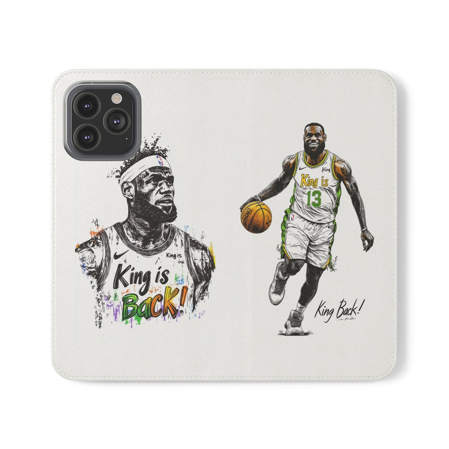 Phone Case, NBA LeBron James King is Back Phone Cover, Durable Case, Gift for Him, Athletic Accessories, Basketball Fans, Sports Phone Case,