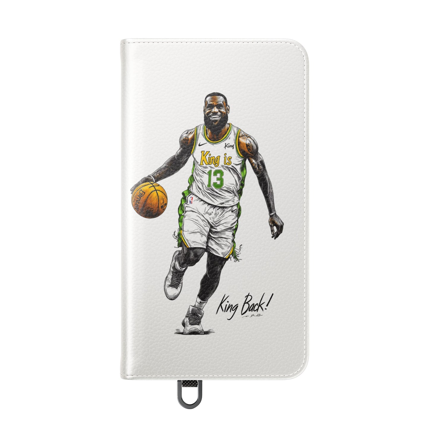 Phone Case, NBA LeBron James King is Back Phone Cover, Durable Case, Gift for Him, Athletic Accessories, Basketball Fans, Sports Phone Case,