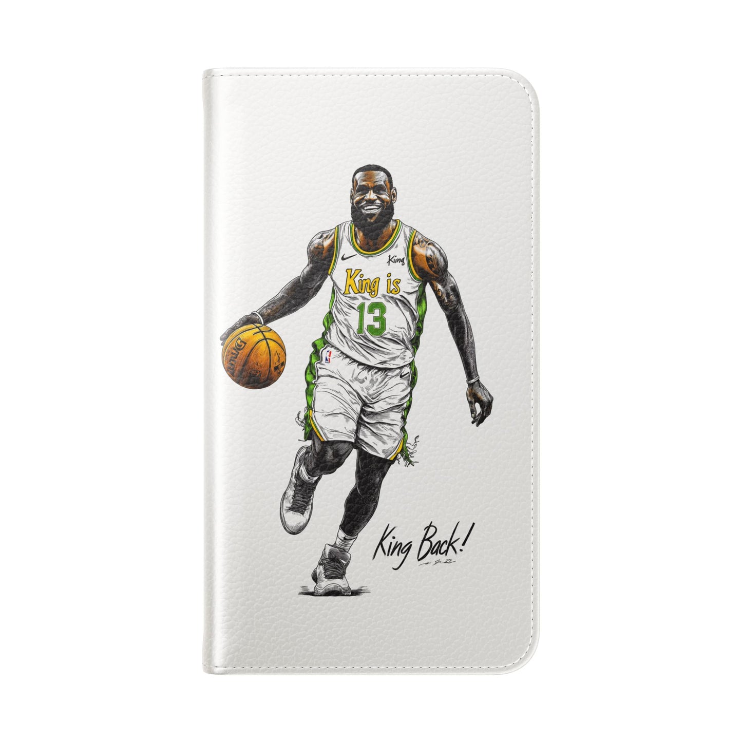 Phone Case, NBA LeBron James King is Back Phone Cover, Durable Case, Gift for Him, Athletic Accessories, Basketball Fans, Sports Phone Case,