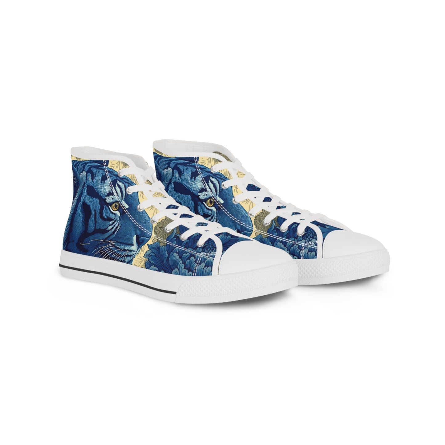 Tiger Sneakers|Faux-Embroidery Print Tiger Sneakers