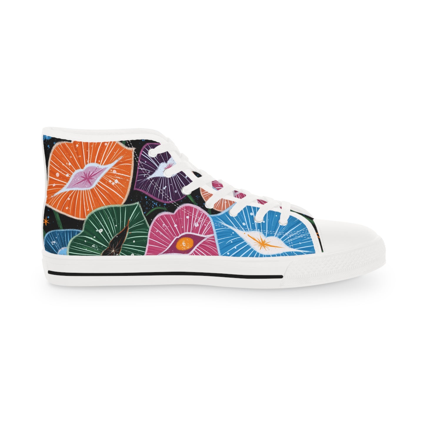 High Top Sneakers - Vibrant Art Shoes for Creative Souls