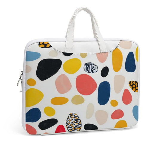 Colorful Dotted Laptop Bag with Back Strap, 180° Opening, Convenient for Travel - Laptop Bag fit for 13 inch/15 inch laptop - Modle:Laptop-7E2F1C