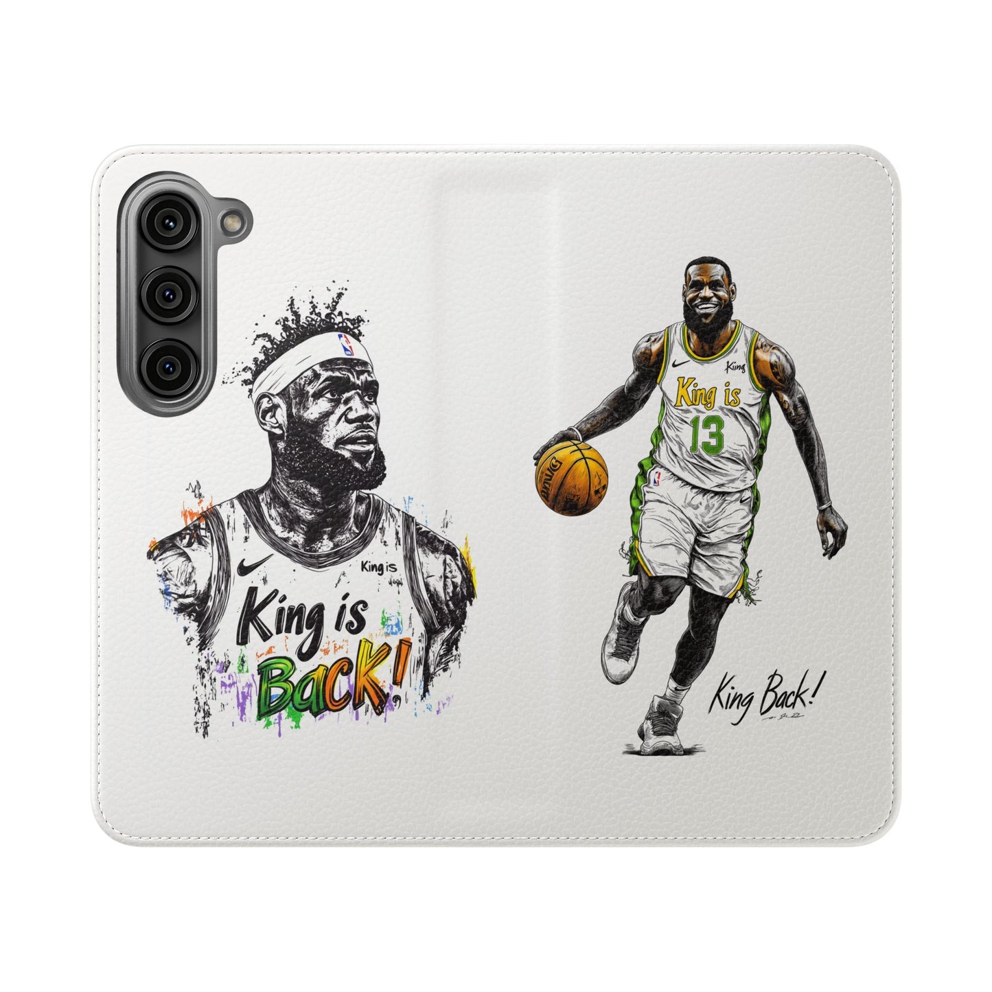 Phone Case, NBA LeBron James King is Back Phone Cover, Durable Case, Gift for Him, Athletic Accessories, Basketball Fans, Sports Phone Case,