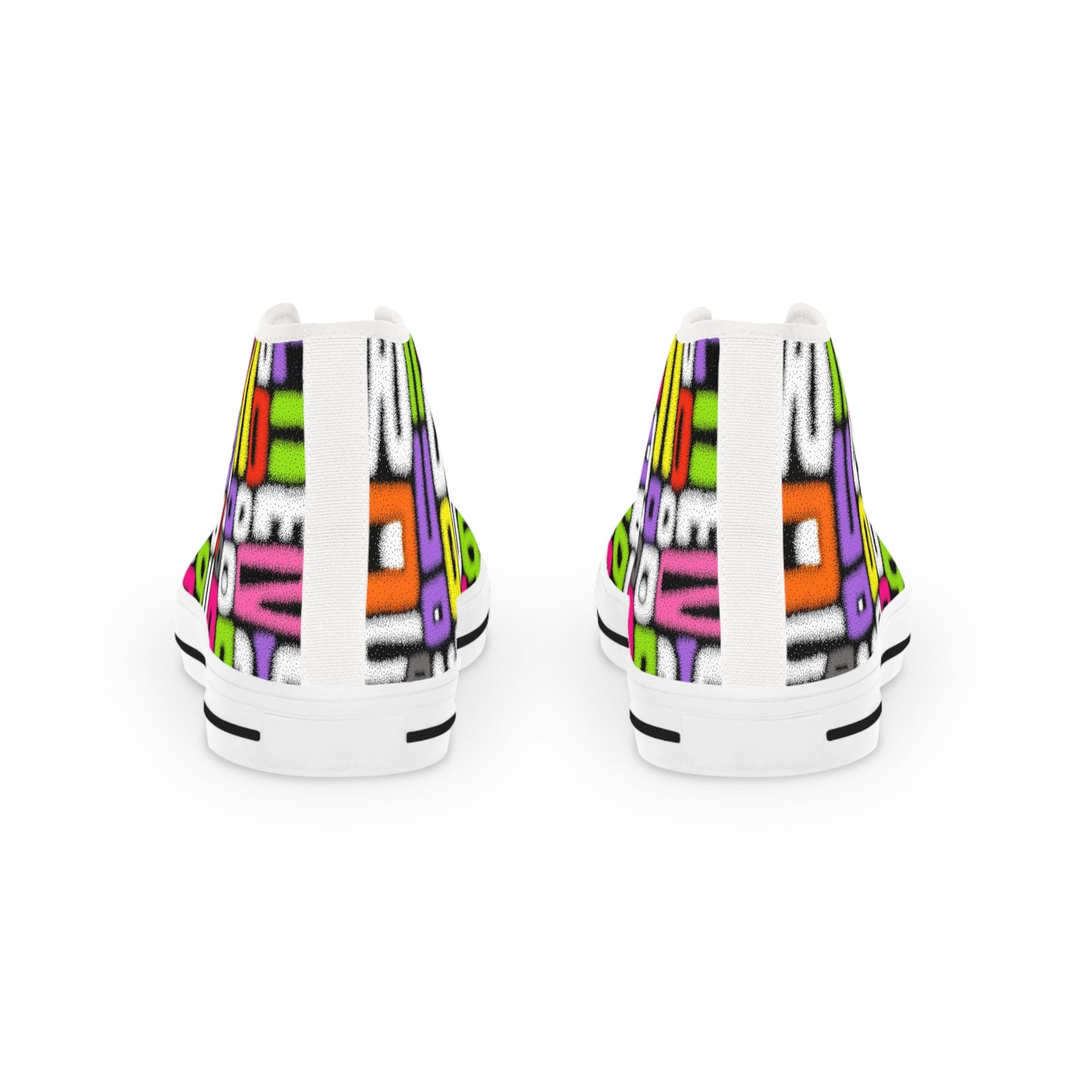 Graffiti Numbers High-Top Sneakers – Bold Streetwear Flair|Gift for Aquarius & Gemini, Trendy Men's Footwear, , Gift for Sneakers Lovers