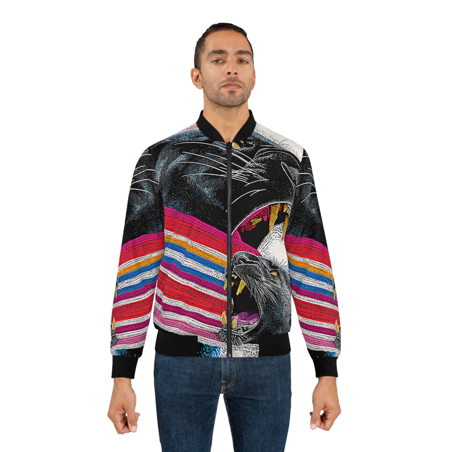Men's Bomber Jacket - Panther Bomber Jacket