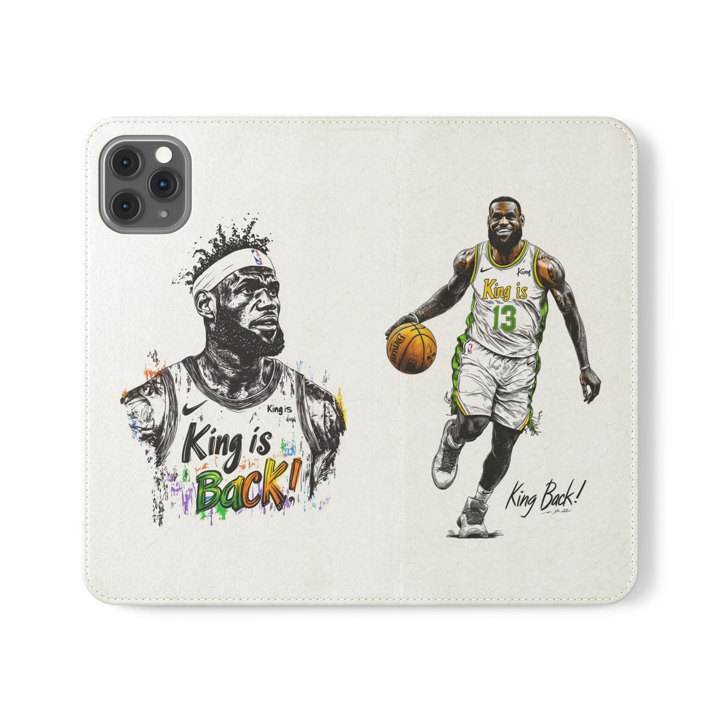 Phone Case, NBA LeBron James King is Back Phone Cover, Durable Case, Gift for Him, Athletic Accessories, Basketball Fans, Sports Phone Case,