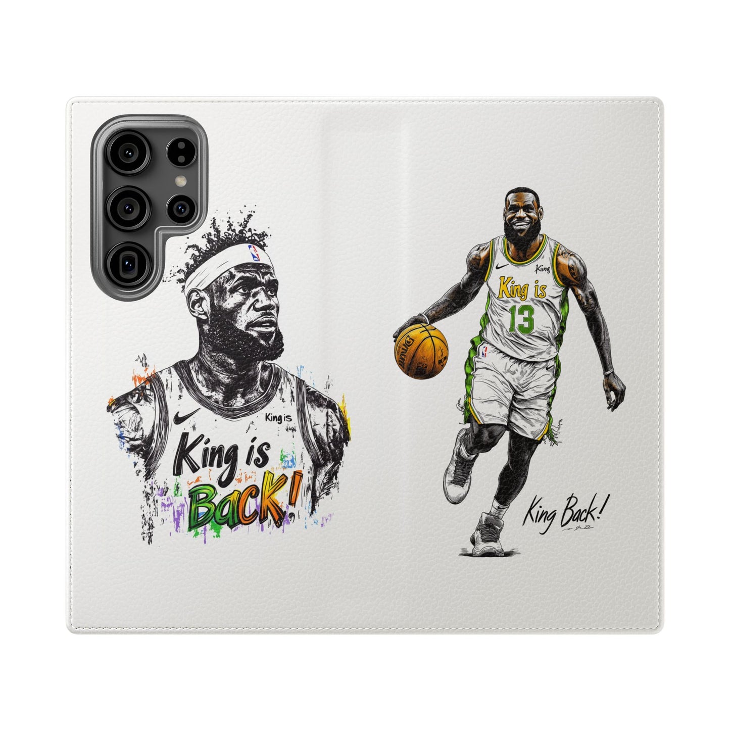 Phone Case, NBA LeBron James King is Back Phone Cover, Durable Case, Gift for Him, Athletic Accessories, Basketball Fans, Sports Phone Case,