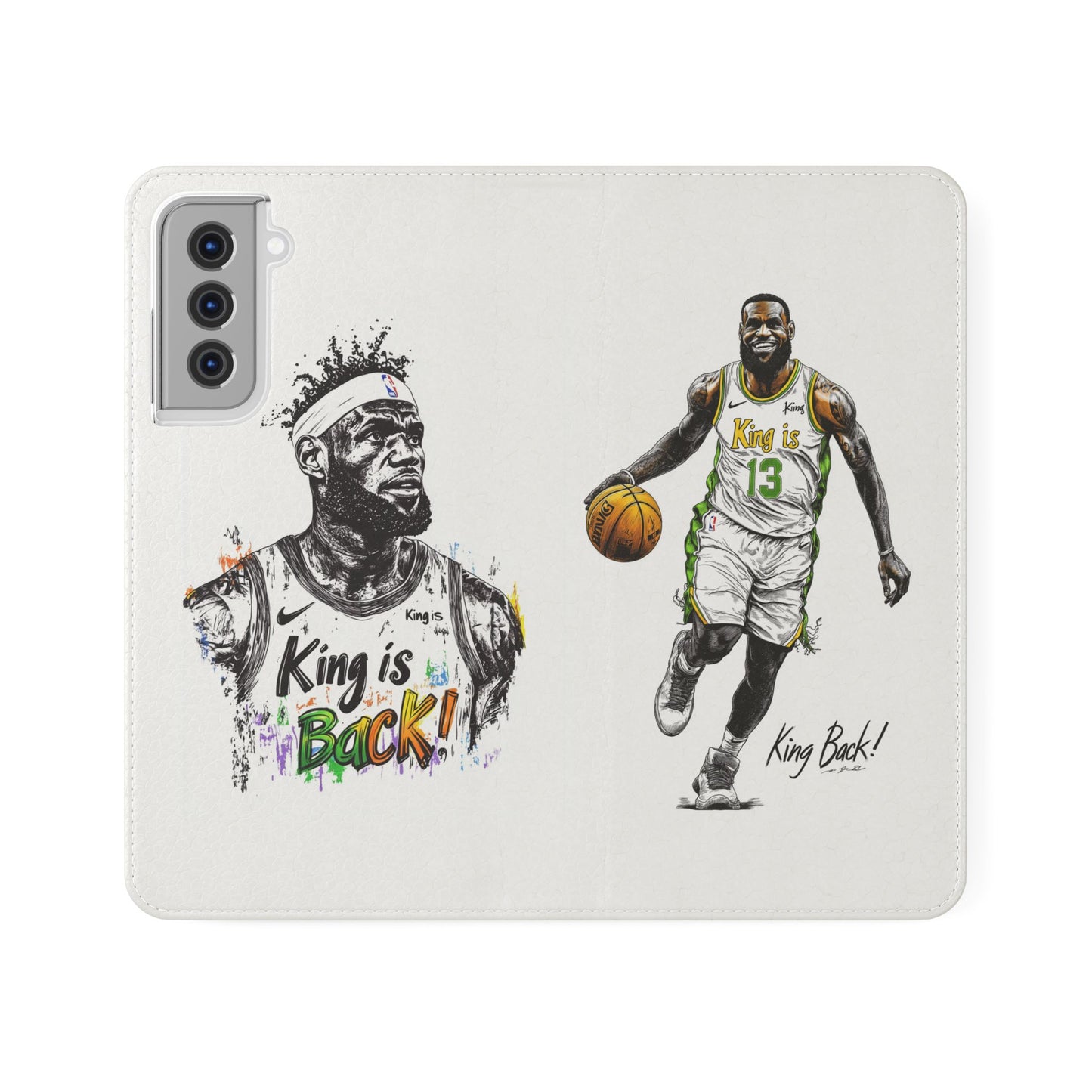 Phone Case, NBA LeBron James King is Back Phone Cover, Durable Case, Gift for Him, Athletic Accessories, Basketball Fans, Sports Phone Case,