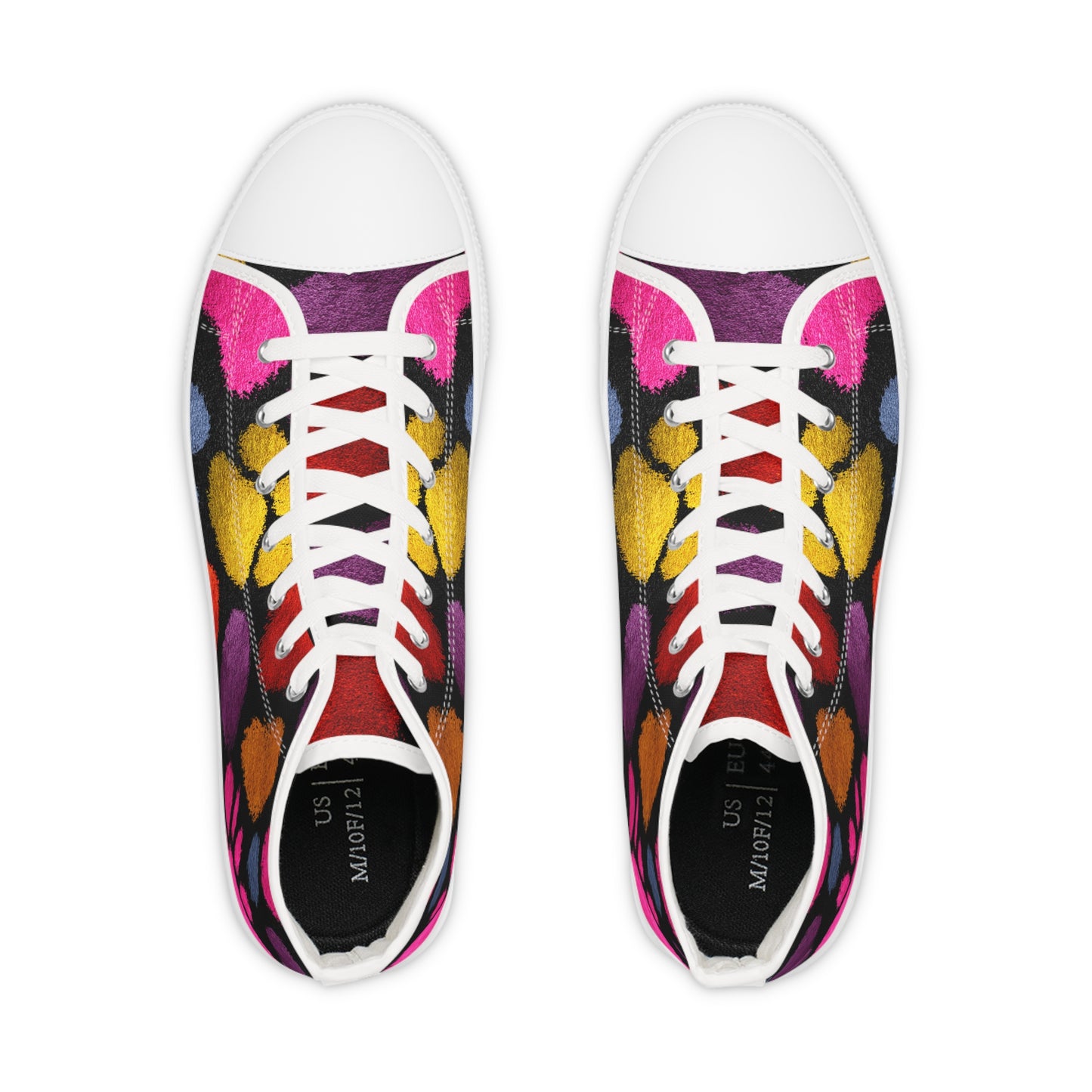 Colorful Paw Prints Sneakers
