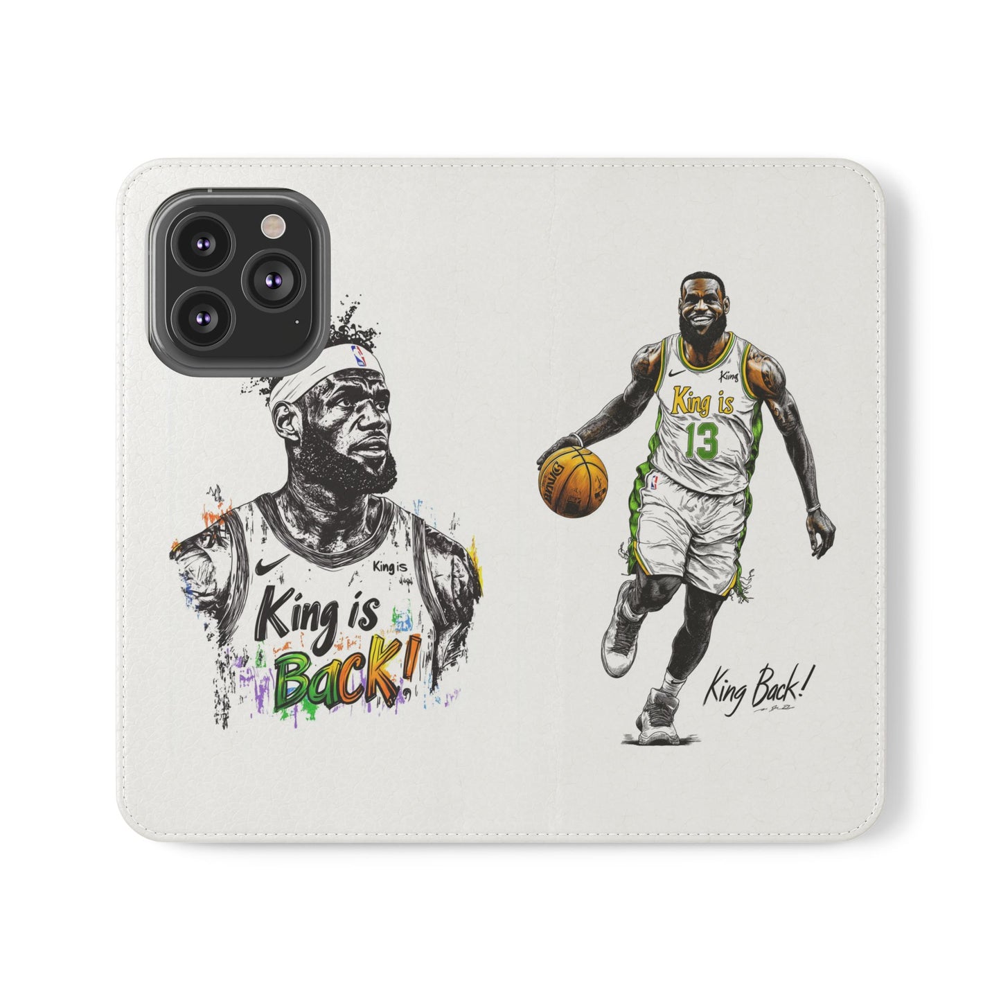 Phone Case, NBA LeBron James King is Back Phone Cover, Durable Case, Gift for Him, Athletic Accessories, Basketball Fans, Sports Phone Case,