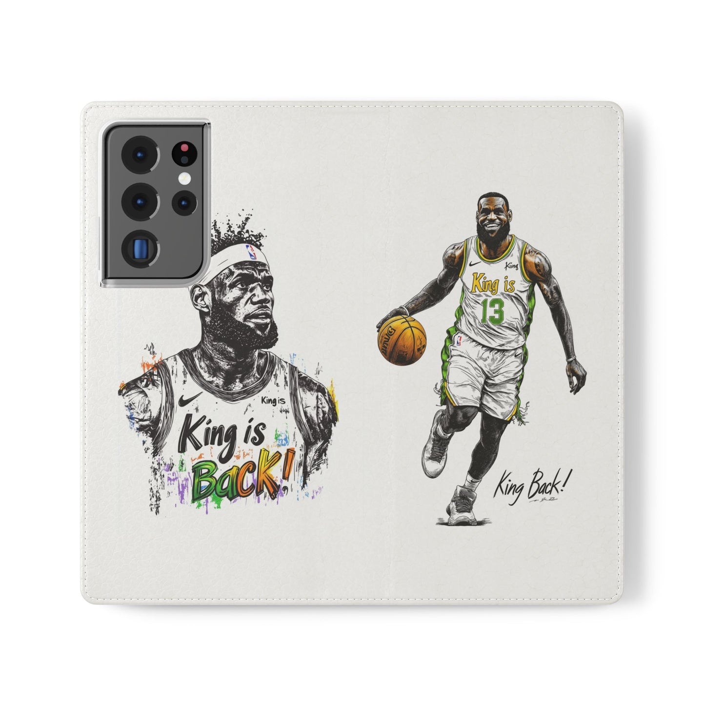 Phone Case, NBA LeBron James King is Back Phone Cover, Durable Case, Gift for Him, Athletic Accessories, Basketball Fans, Sports Phone Case,