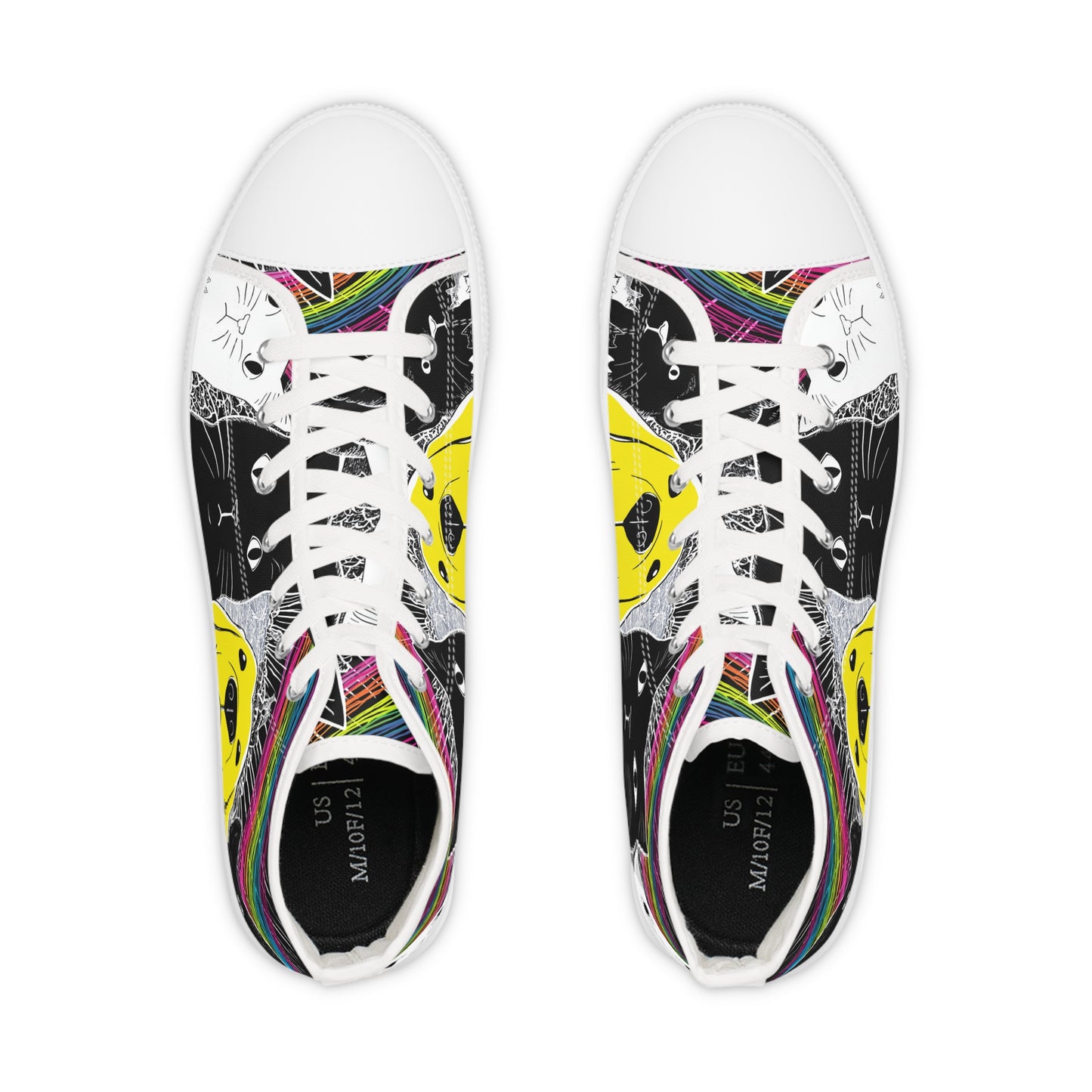 Sneakers Hand-Drawn Cat and Dog Art Canvas shoes