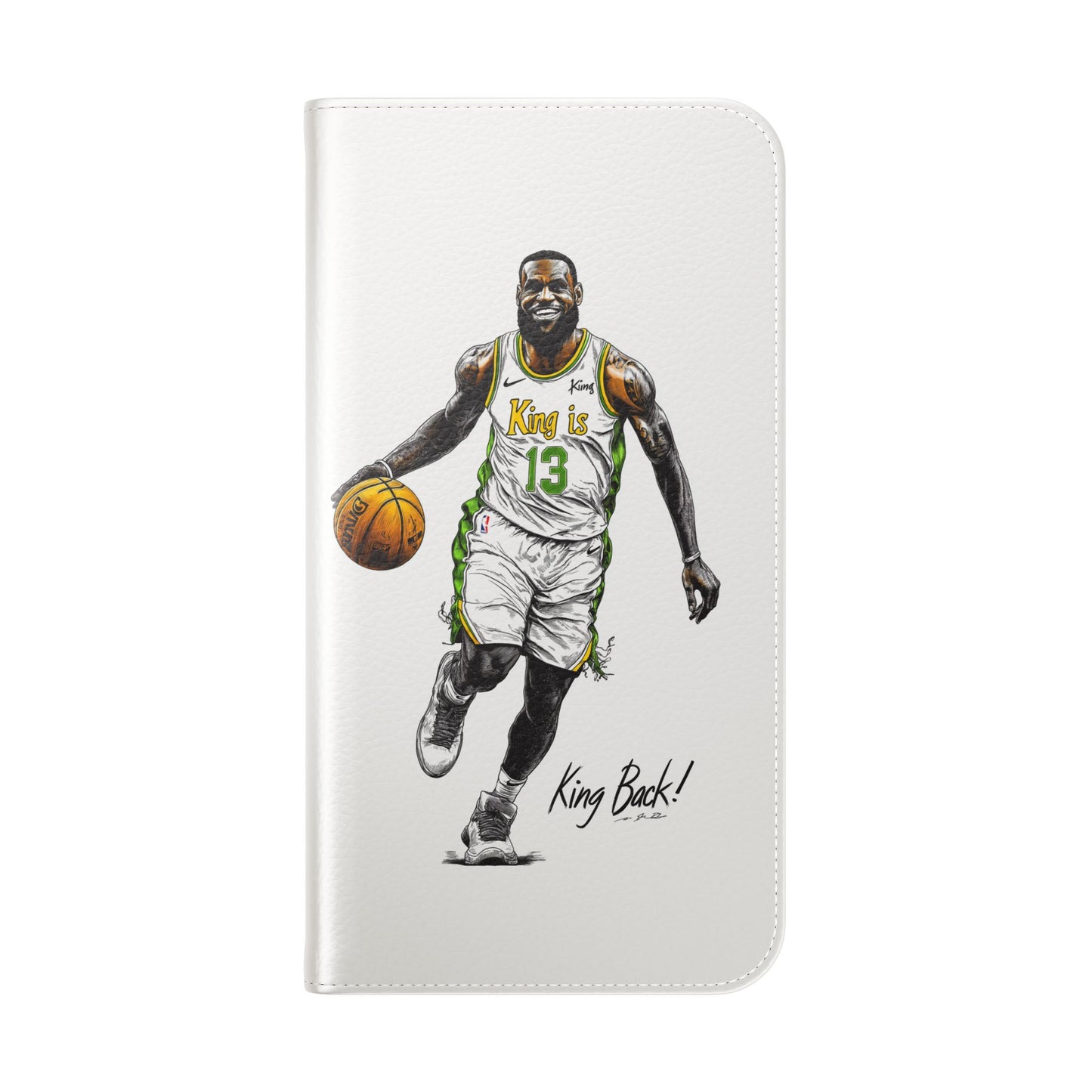 Phone Case, NBA LeBron James King is Back Phone Cover, Durable Case, Gift for Him, Athletic Accessories, Basketball Fans, Sports Phone Case,