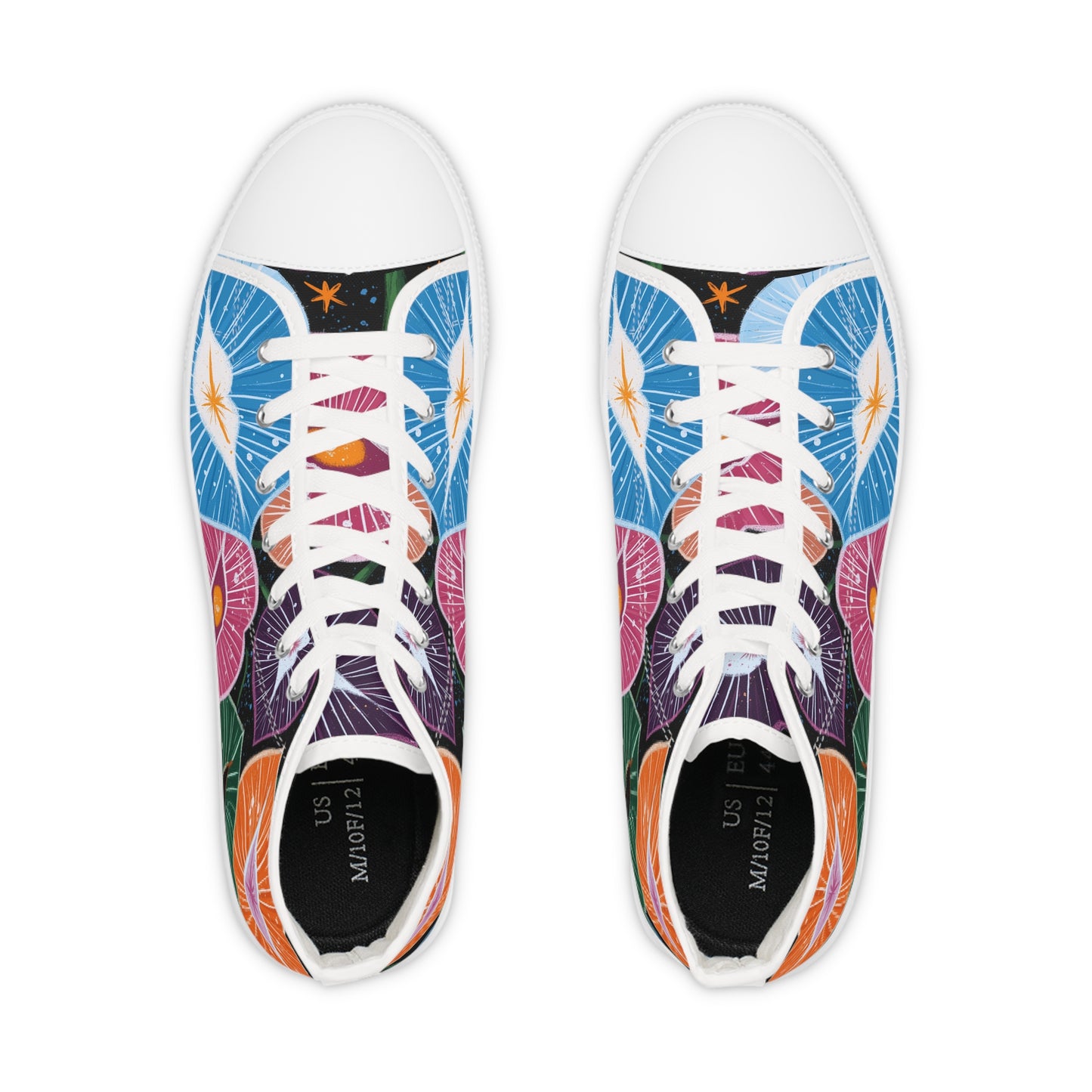 High Top Sneakers - Vibrant Art Shoes for Creative Souls