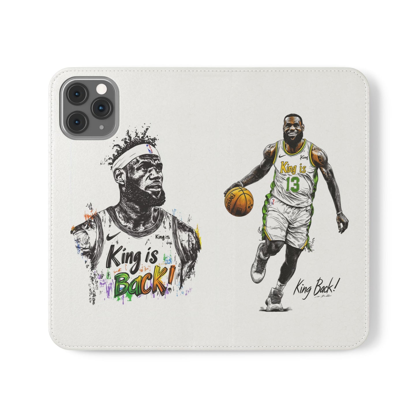 Phone Case, NBA LeBron James King is Back Phone Cover, Durable Case, Gift for Him, Athletic Accessories, Basketball Fans, Sports Phone Case,
