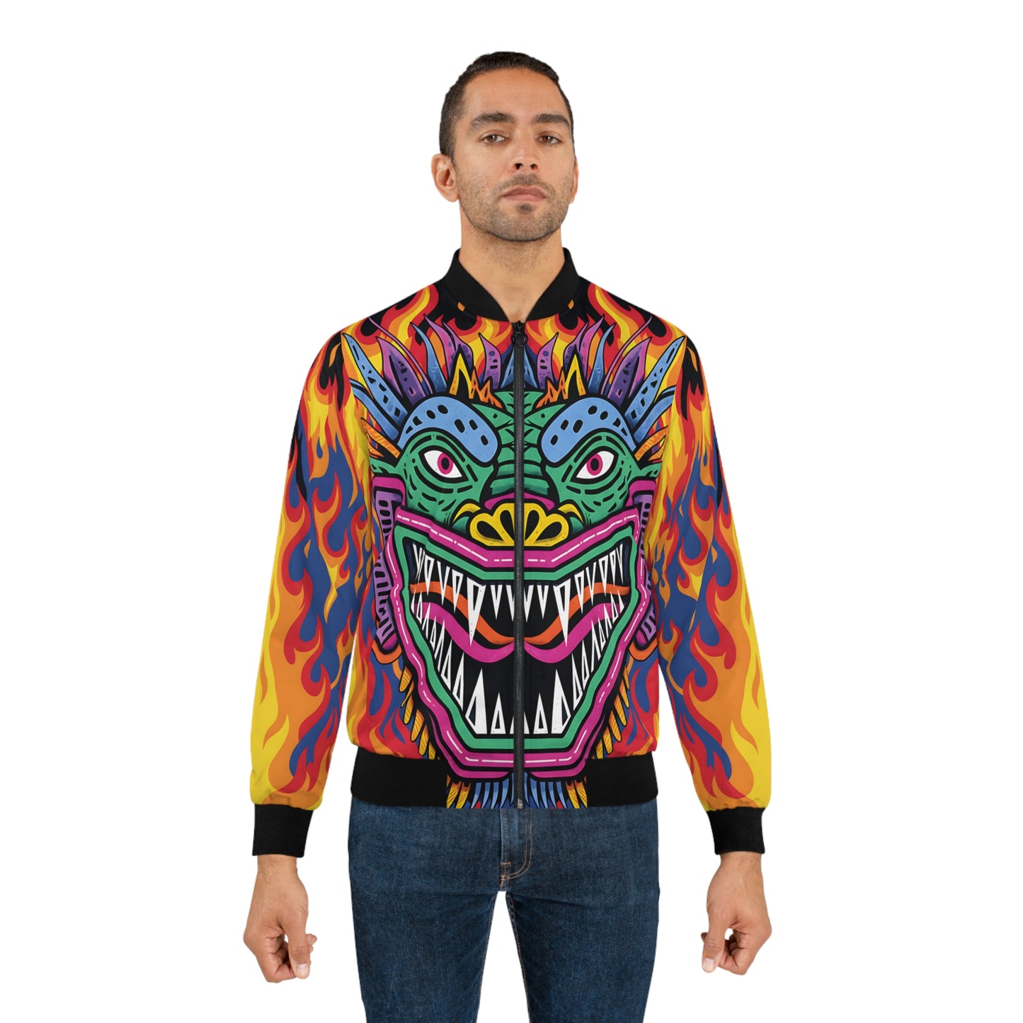 Fire Dragon Bomber Jacket