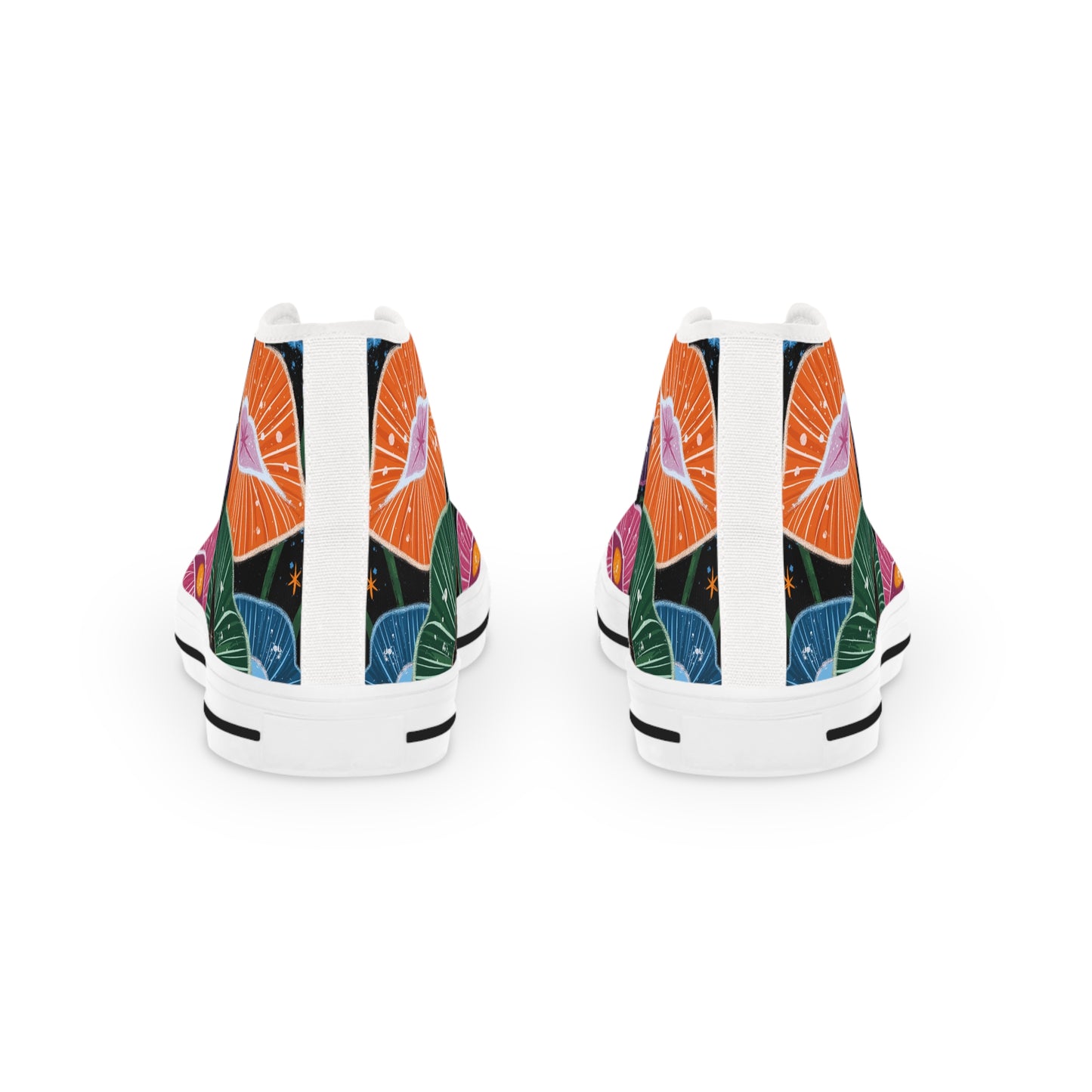 High Top Sneakers - Vibrant Art Shoes for Creative Souls