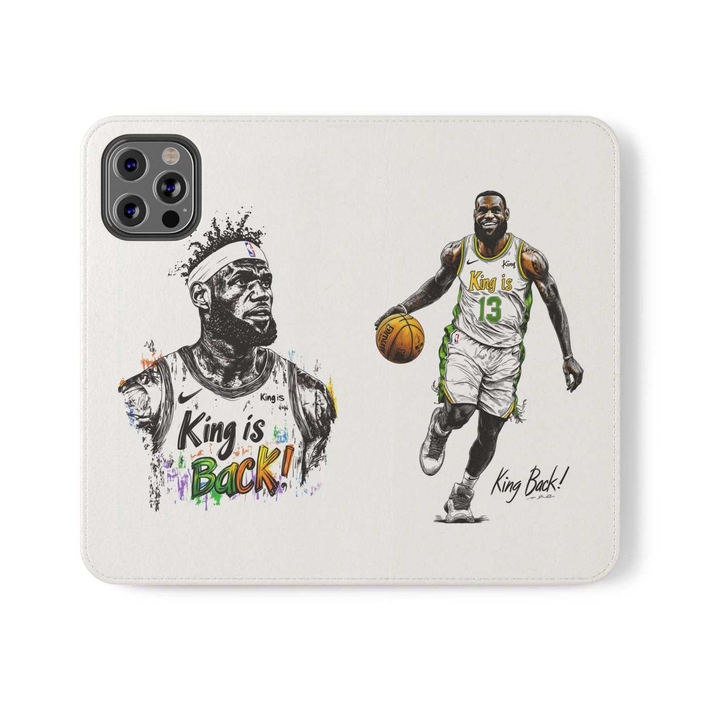 Phone Case, NBA LeBron James King is Back Phone Cover, Durable Case, Gift for Him, Athletic Accessories, Basketball Fans, Sports Phone Case,
