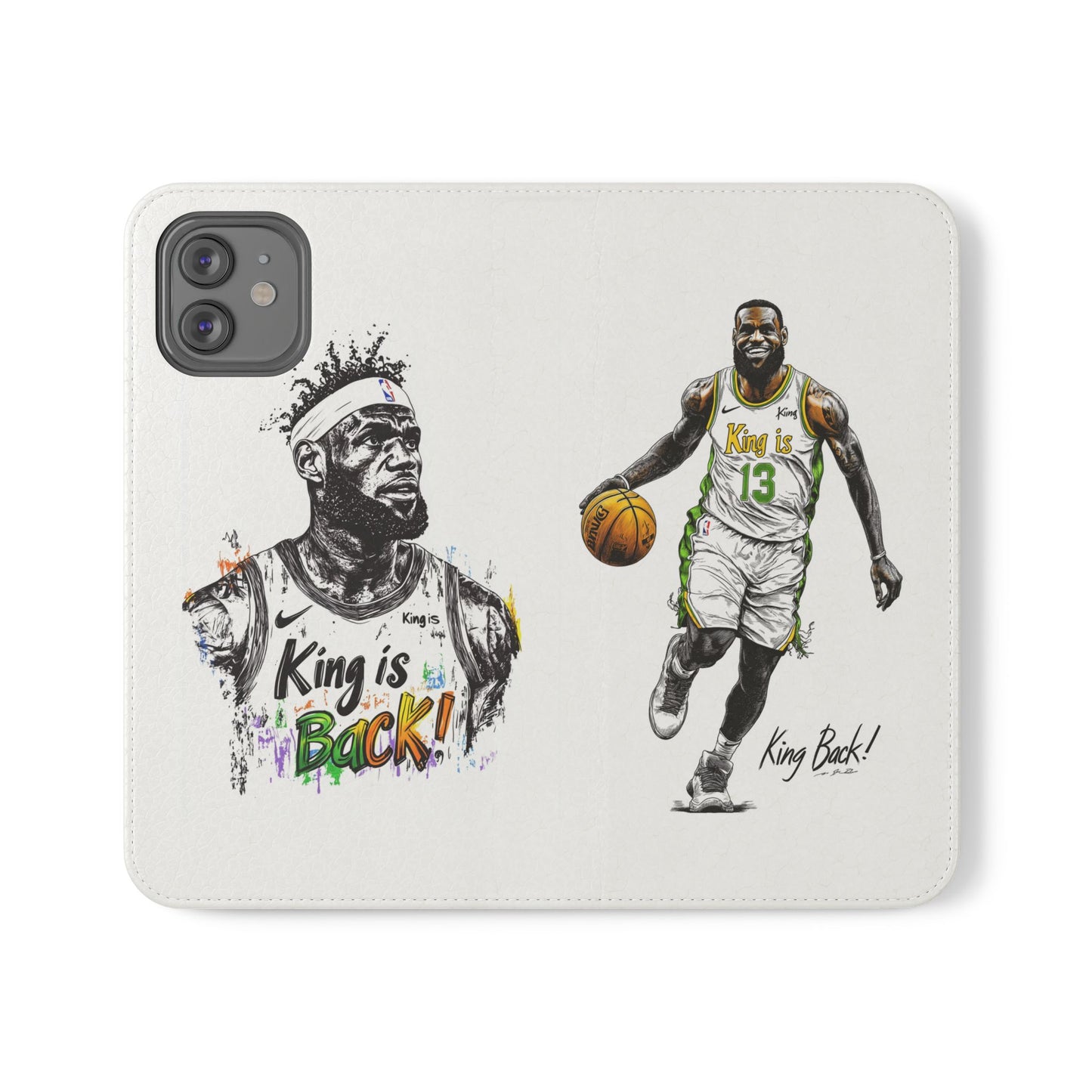 Phone Case, NBA LeBron James King is Back Phone Cover, Durable Case, Gift for Him, Athletic Accessories, Basketball Fans, Sports Phone Case,