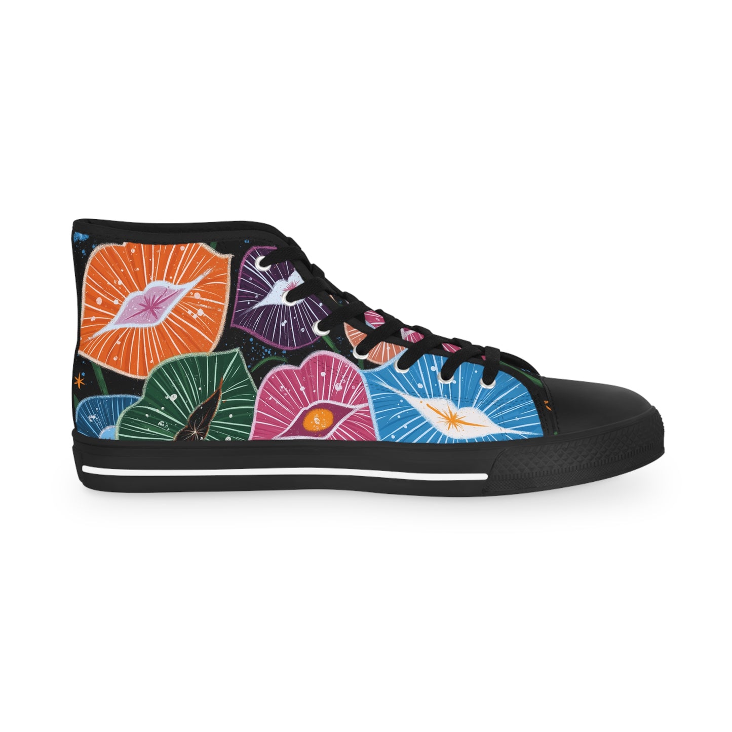 High Top Sneakers - Vibrant Art Shoes for Creative Souls