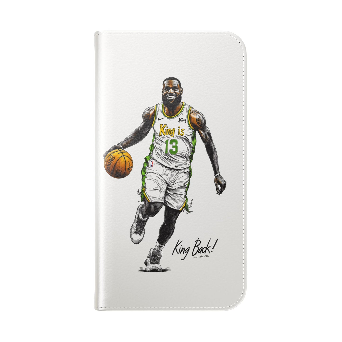 Phone Case, NBA LeBron James King is Back Phone Cover, Durable Case, Gift for Him, Athletic Accessories, Basketball Fans, Sports Phone Case,