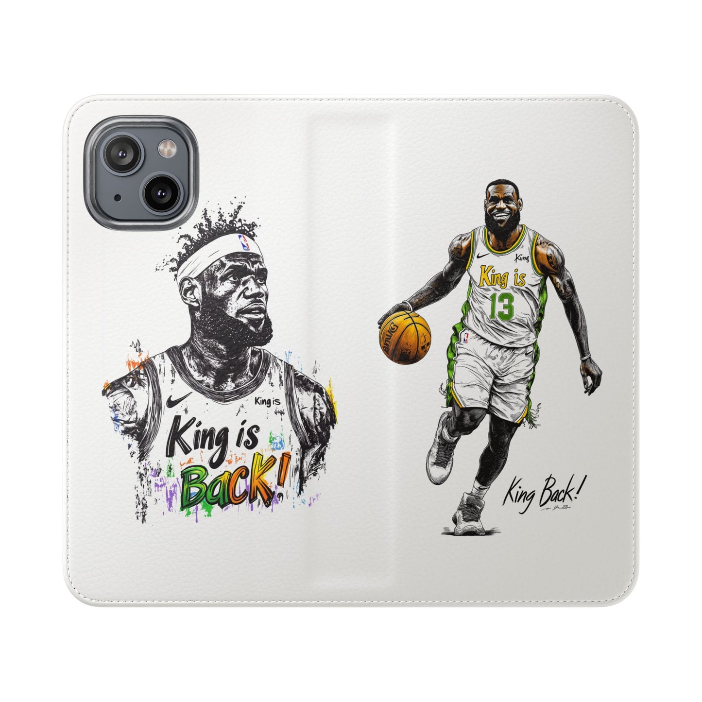 Phone Case, NBA LeBron James King is Back Phone Cover, Durable Case, Gift for Him, Athletic Accessories, Basketball Fans, Sports Phone Case,