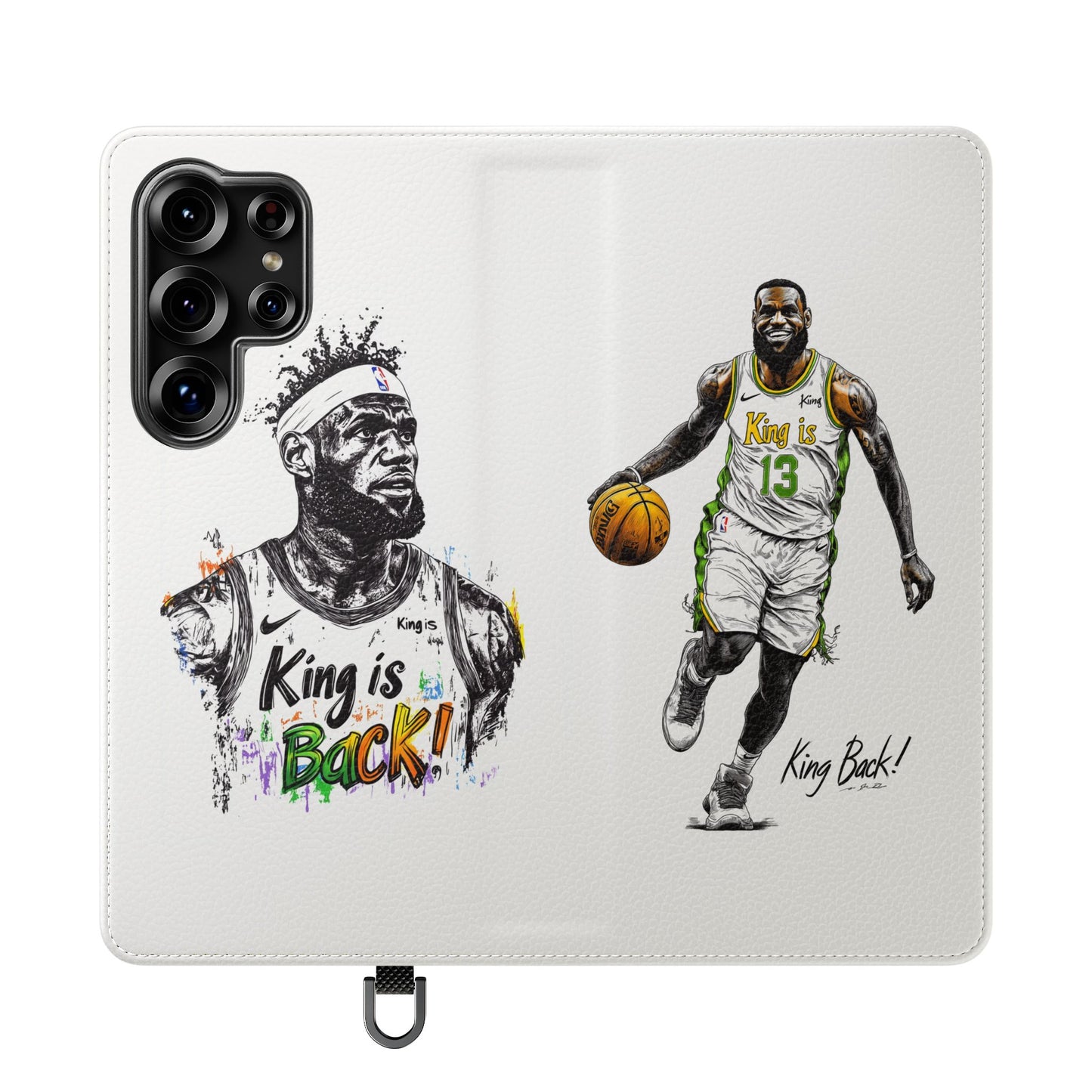 Phone Case, NBA LeBron James King is Back Phone Cover, Durable Case, Gift for Him, Athletic Accessories, Basketball Fans, Sports Phone Case,