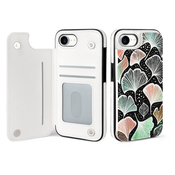 Ginkgo Leaf iPhone 16 Wallet Case | Gift for Virgo & Pisces