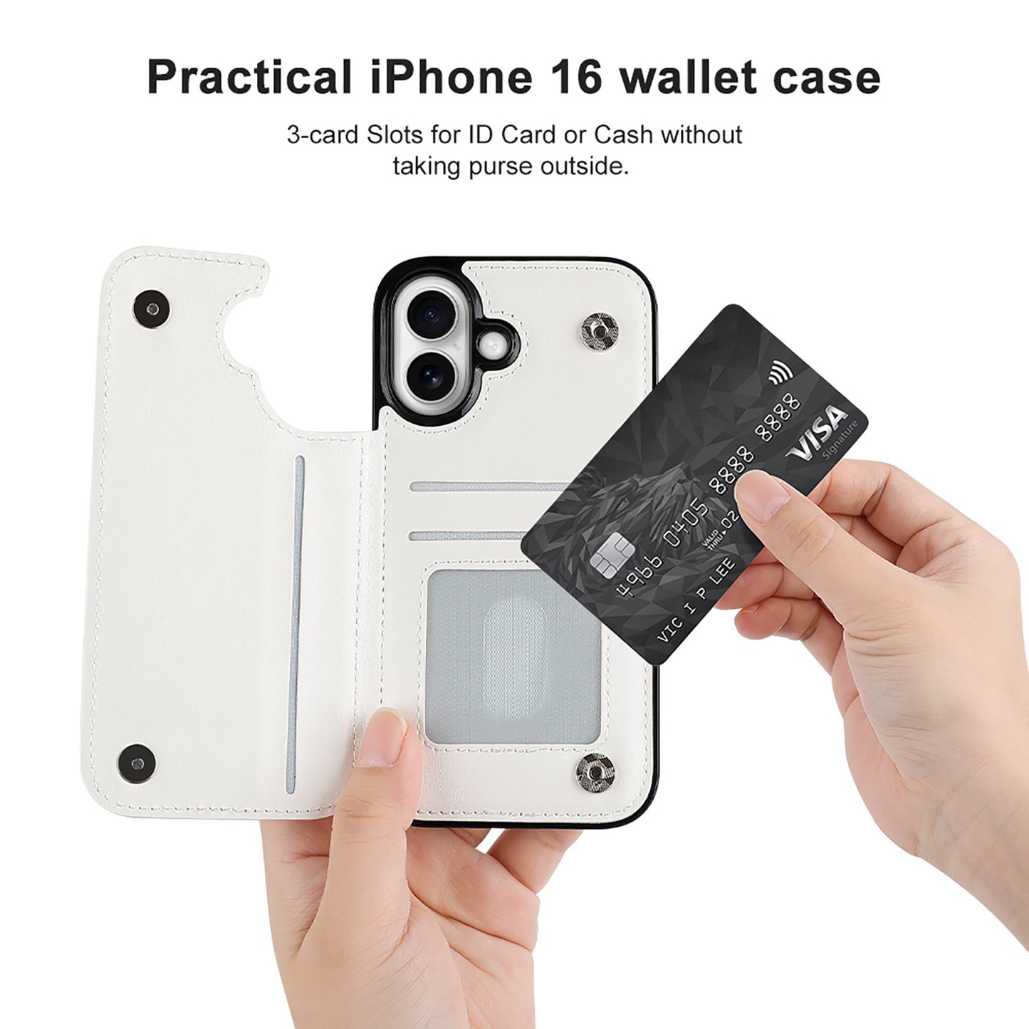 Ginkgo Leaf iPhone 16 Wallet Case | Gift for Virgo & Pisces