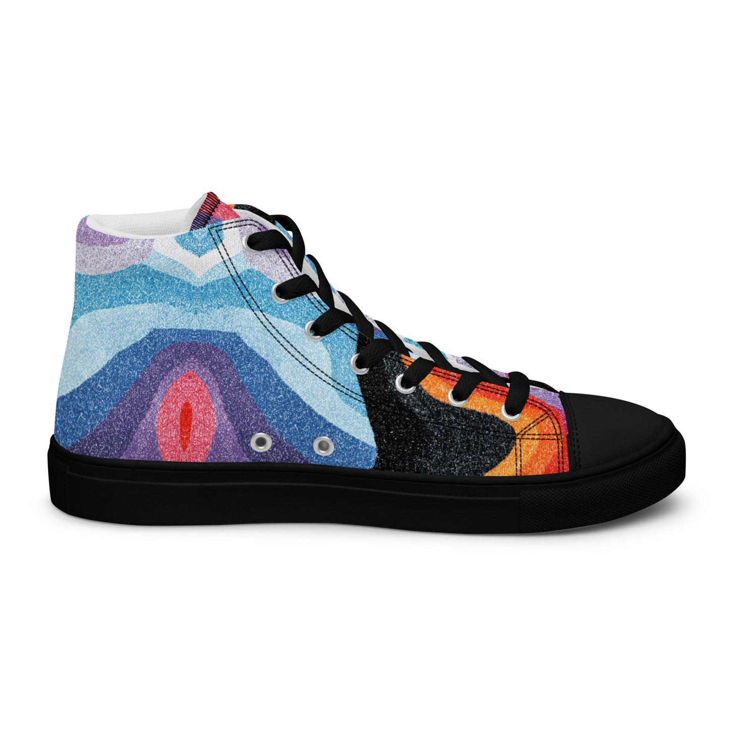 Colorful Graffiti High Top Canvas Shoes – Gift for Sagittarius & Aquarius