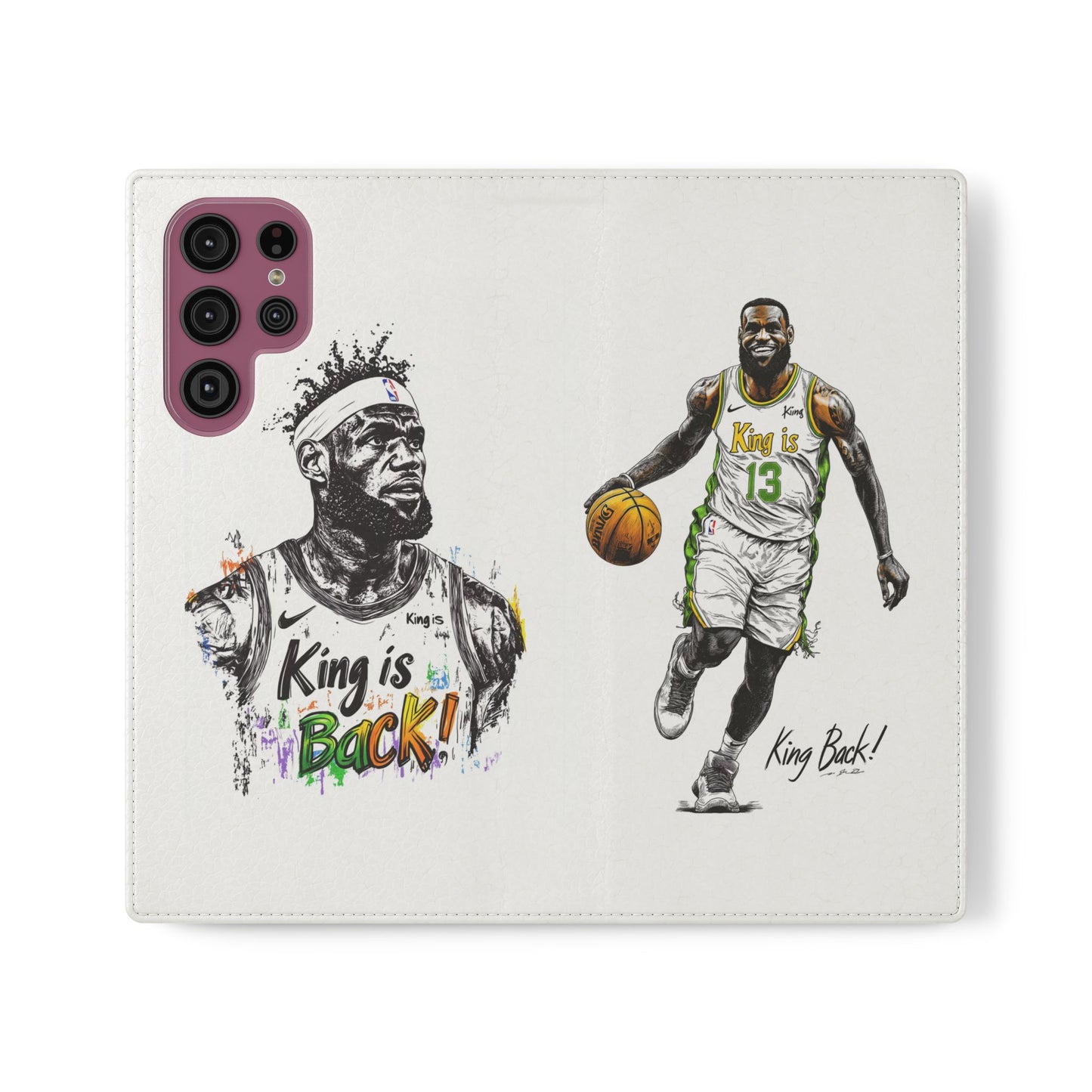 Phone Case, NBA LeBron James King is Back Phone Cover, Durable Case, Gift for Him, Athletic Accessories, Basketball Fans, Sports Phone Case,
