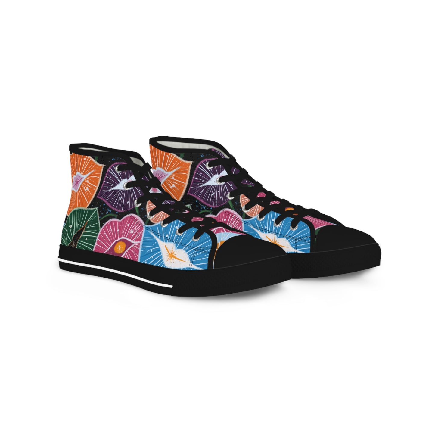 High Top Sneakers - Vibrant Art Shoes for Creative Souls