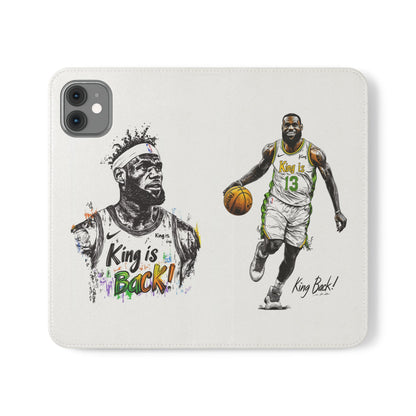 Phone Case, NBA LeBron James King is Back Phone Cover, Durable Case, Gift for Him, Athletic Accessories, Basketball Fans, Sports Phone Case,