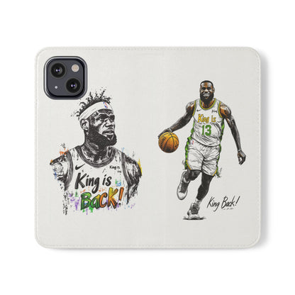 Phone Case, NBA LeBron James King is Back Phone Cover, Durable Case, Gift for Him, Athletic Accessories, Basketball Fans, Sports Phone Case,