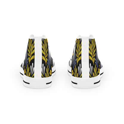 Unique Gift for Halloween, Ghost Canvas Sneakers High Tops｜Halloween Gift for Libra & Pisces